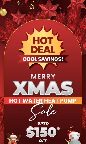 heat pump discount christmas banner