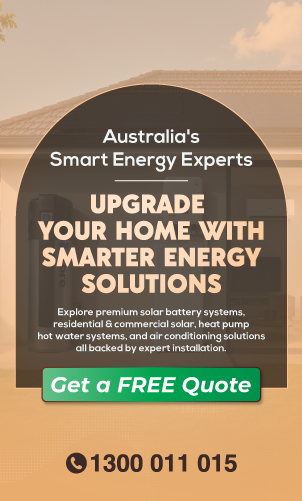 Upgrade your home with smarter energy solutions including solar batteries, solar panels, heat pump hot water systems and air conditioning with a free quote.