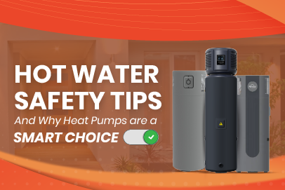 image showing heat pump text with hot water heater safety tips thumbnail