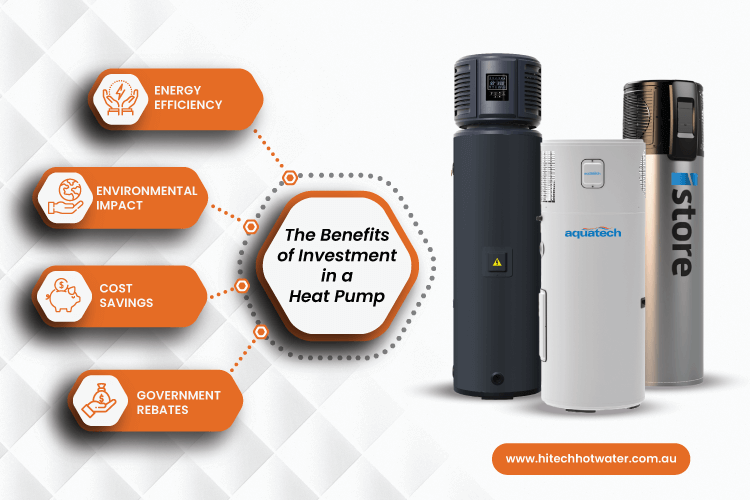 Image of three heat pump water heaters representing the benefits of investing in a heat pump