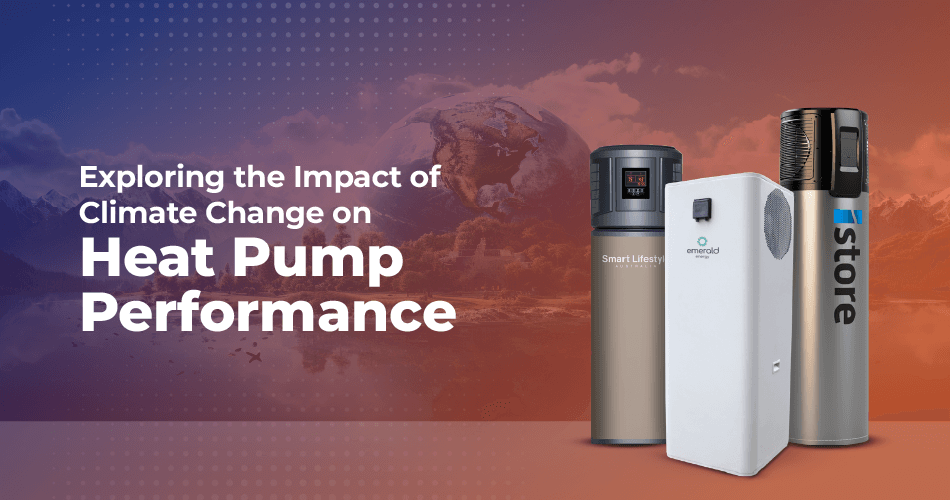 an image showing the effect of climate change on heat pump performance